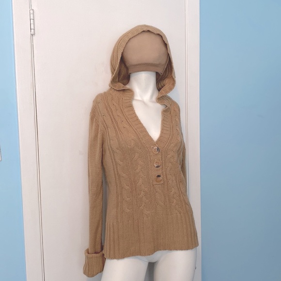 Long Sleeve Golden Beige Sweater by Demanding for Say What? - Picture 3 of 6